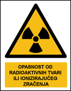 Picture of W003 - OPASNOST OD RADIOAKTIVNIH TVARI ILI IONIZIRAJUĆEG ZRAČENJA (CS-OP-008)