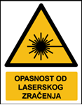 Picture of W004 - OPASNOST OD LASERSKOG ZRAČENJA (CS-OP-011) - PVC ploča 260x340 mm