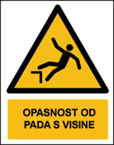 Picture of W008 - OPASNOST OD PADA S VISINE (CS-OP-016)