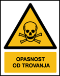 Picture of W016 - OPASNOST OD TROVANJA (CS-OP-006) - PVC ploča 300x400 mm