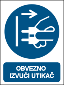 Picture of M006 - OBVEZNO IZVUĆI UTIKAČ (CS-OB-106)