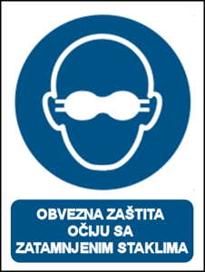 Picture of M007 - OBVEZNA ZAŠTITA OČIJU S ZATAMNJENIM STAKLIMA (CS-OB-107)