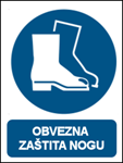 Picture of M008 - OBVEZNA ZAŠTITA NOGU (CS-OB-007) - PVC ploča 180x230 mm