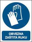 Picture of M009 - OBVEZNA ZAŠTITA RUKU (CS-OB-006) - PVC ploča 260x340 mm