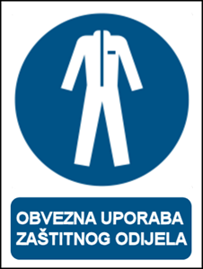 Picture of M010 - OBVEZNA UPORABA ZAŠTITNOG ODIJELA (CS-OB-035)