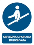 Picture of M012 - OBVEZNA UPORABA RUKOHVATA (CS-OB-112) - PVC ploča 260x340 mm