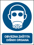 Picture of M017 - OBVEZNA ZAŠTITA DIŠNIH ORGANA (CS-OB-003) - PVC ploča 180x230 mm