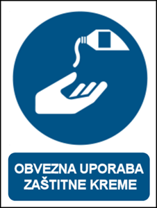 Picture of M022 - OBVEZNA UPORABA ZAŠTITNE KREME (CS-OB-122)