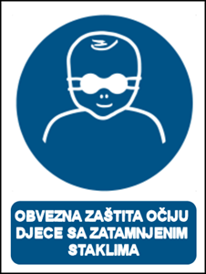 Picture of M025 - OBVEZNA ZAŠTITA OČIJU DJECE SA ZATAMNJENIM STAKLIMA (CS-OB-125)