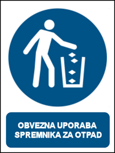 Picture of M030 - OBVEZNA UPORABA SPREMNIKA ZA OTPAD (CS-OB-130)