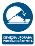 Picture of M031 - OBVEZNA UPORABA POMIČNOG ŠTITNIKA (CS-OB-023) - PVC ploča 260x340 mm