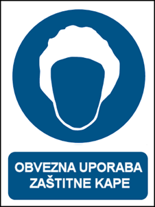 Picture of CS-OB-042 - OBVEZNA UPORABA ZAŠTITNE KAPE