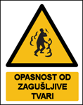 Picture of CS-OP-014 - OPASNOST OD ZAGUŠLJIVE TVARI  - naljepnica 180x230 mm