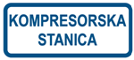 Picture of CS-INFO-046 - KOMPRESORSKA STANICA - PVC ploča 400x200 mm