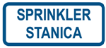 Picture of CS-INFO-080 - SPRINKLER STANICA - PVC ploča 400x200 mm