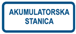 Picture of CS-INFO-104 - AKUMULATORSKA STANICA - PVC ploča 400x200 mm