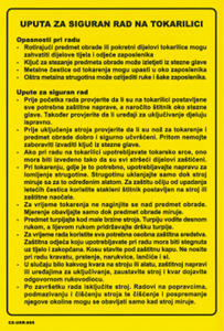 Picture of CS-USR-005 - UPUTA ZA SIGURAN RAD NA TOKARILICI