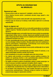 Picture of CS-USR-007 - UPUTA ZA SIGURAN RAD NA BRUSILICI