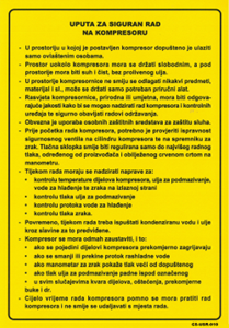 Picture of CS-USR-010 - UPUTA ZA SIGURAN RAD NA KOMPRESORU