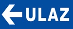 Picture of CS-INFO-001 - ULAZ LIJEVO - naljepnica 400x200 mm