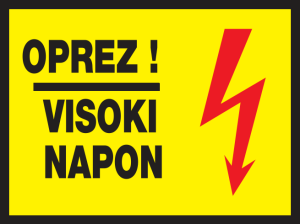 Picture of CS-INFO-016 - OPREZ! VISOKI NAPON