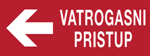 Picture of CS-INFO-SP-033 - VATROGASNI PRISTUP LIJEVO - PVC ploča 600x250