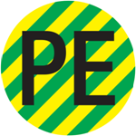 Picture of PE - ZAŠTITNI VODIČ - naljepnica Ø 16 mm