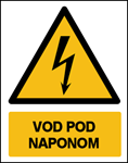 Picture of CS-OP-018 - VOD  POD NAPONOM - PVC ploča 180x230 mm