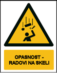 Picture of CS-OP-025 - OPASNOST - RADOVI NA SKELI - PVC ploča 180x230 mm