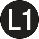 Picture of L1 - FAZNI VODIČ IZMJENIČNE STRUJE - naljepnica Ø 16 mm
