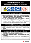 Picture of CS-USR-014 - UPUTA ZA SIGURAN RAD S BOJAMA, LAKOVIMA I OTAPALIMA - PVC ploča 200x300 mm