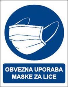 Picture of CS-OB-053 - OBVEZNA UPORABA MASKE ZA LICE