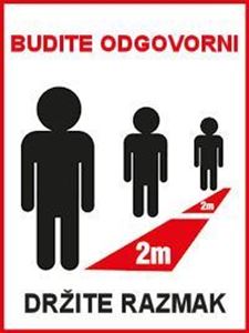 Picture of CS-COV-001 - BUDITE ODGOVORNI - DRŽITE RAZMAK