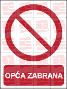 Picture of P001 - OPĆA ZABRANA (CS-ZA-067)