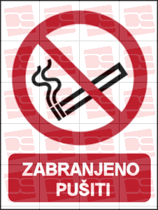 Picture of P002 - ZABRANJENO PUŠITI (CS-ZA-001)