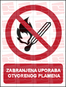 Picture of P003 - ZABRANJENA UPORABA OTVORENOG PLAMENA (CS-ZA-002)