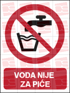 Picture of P005 - VODA NIJE ZA PIĆE (CS-ZA-006)