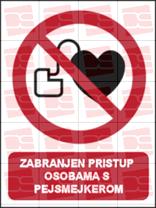 Picture of P007 - ZABRANJEN PRISTUP OSOBAMA S PEJSMEJKEROM (CS-ZA-043)