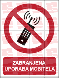Picture of P013 - ZABRANJENA UPORABA MOBITELA (CS-ZA-059)