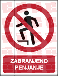 Picture of P019 - ZABRANJENO PENJANJE (CS-ZA-119)