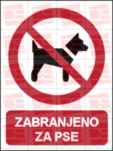 Picture of P021 - ZABRANJENO ZA PSE (CS-ZA-027)