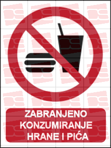 Picture of P022-A - ZABRANJENO KONZUMIRANJE HRANE I PIĆA (CS-ZA-011-A)
