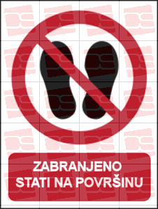 Picture of P024 - ZABRANJENO STATI NA POVRŠINU (CS-ZA-048)
