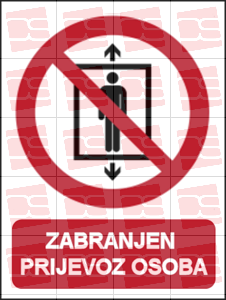 Picture of P027 - ZABRANJEN PRIJEVOZ OSOBA (CS-ZA-019)