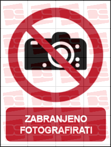 Picture of P029 - ZABRANJENO FOTOGRAFIRATI (CS-ZA-041)