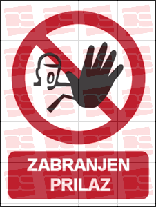 Picture of CS-ZA-004 - ZABRANJEN PRILAZ