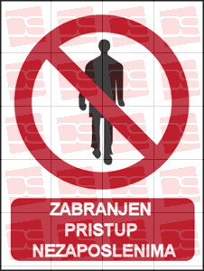 Picture of CS-ZA-015 - ZABRANJEN PRISTUP NEZAPOSLENIMA