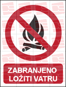 Picture of CS-ZA-030 - ZABRANJENO LOŽITI VATRU