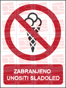 Picture of CS-ZA-031 - ZABRANJENO UNOSITI SLADOLED