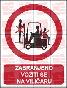 Picture of CS-ZA-065 - ZABRANJENO VOZITI SE NA VILIČARU
